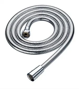 Double mengunci fleksibel baja Outdoor Shower selang besar melahirkan 16-17mm Diameter dengan kuningan kacang dan EPDM dalam tabung